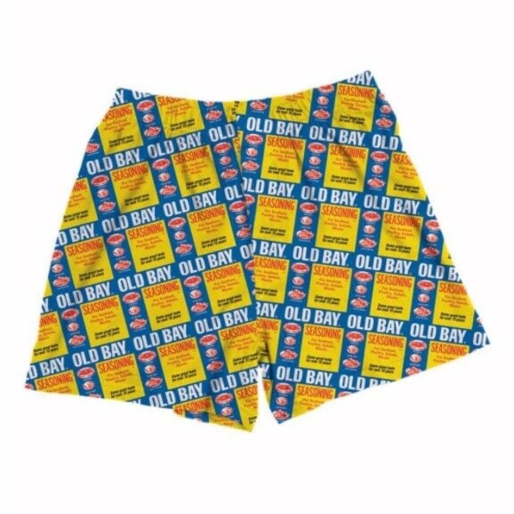 Old Bay Can Pattern Boxer Shorts Pants - NEW Fast Ship